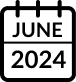 June 2024 calendar icon